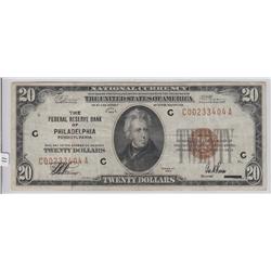 $20 1929 FRBN