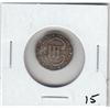 Image 1 : SILVER 3 CENT PIECE CLIPPED 1853