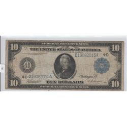 $10 1914 LARGE SIZE CURRENCY