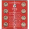 Image 1 : 2010 $1 PRESIDENTIAL UNC SET P & D 8 COINS