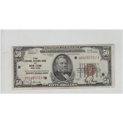 $50 FRBN 1929 STRONG EYE APPEAL
