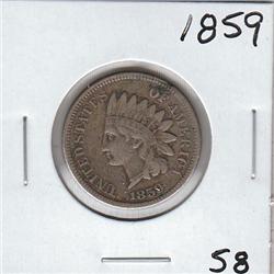 FULL LIBERTY 1859 INDIAN HEAD CENT