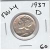Image 1 : FLASHY 1937 D SILVER MERCURY DIME