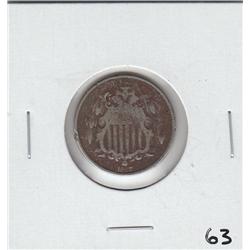 1887 SHIELD NICKEL