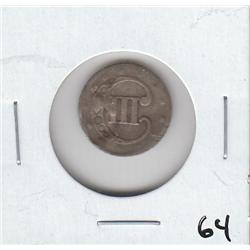 1852 SILVER 3 CENT PIECE