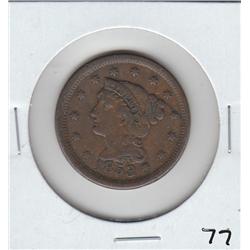 BRAIDED HAIR 1853 LARGE CENT