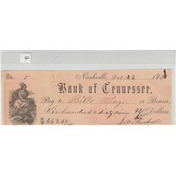 TENNESSEE CHECK 1858 $669.42
