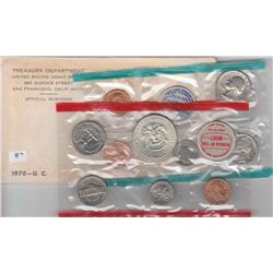 US MINT SET SILVER HALF 1970 P & D
