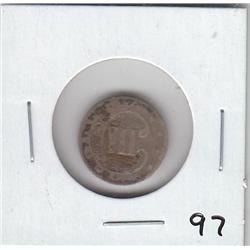 SILVER 3 CENT PIECE NO DATE