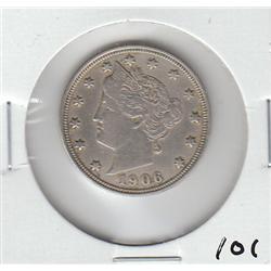 FULL LIBERTY 1906 V LIBERTY NICKEL