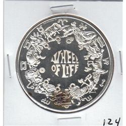 WHEEL OF LIFE PROOF SILVER ROUND