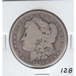 1891 O $1 SILVER MORGAN DOLLAR