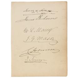 James Buchanan and James K. Polk