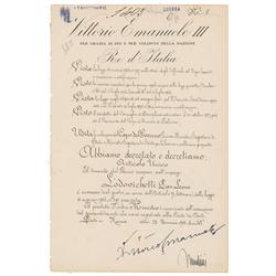 Benito Mussolini and Vittorio Emanuele III