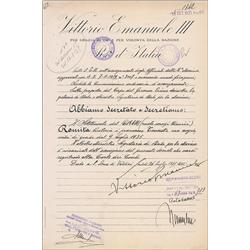 Benito Mussolini and Vittorio Emanuele III