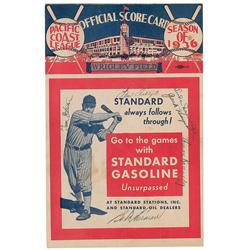 Baseball: Pacific Coast League 1936