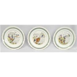 French "Musical Themed" Plates