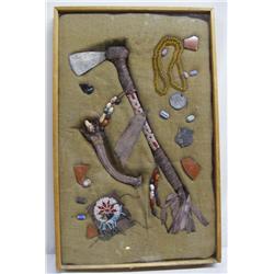 Mounted Collection Indian Reproduction Artifacts