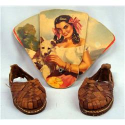 Child's Huarache Shoes, Fan, Acapulco, Mexico