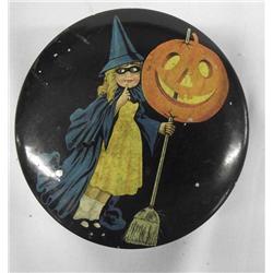 Vintage Halloween Deco Tin