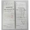 Image 1 : Two 1873 Washington Fire Insurance Policies