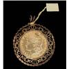 Image 1 : Silver Dollar Pendant 1890 with authentation tag