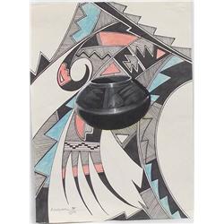 Fred Cleveland Original On Artist Paper