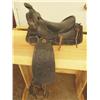 Image 1 : Vintage Child's Hand Tooled Western Saddle