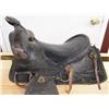 Image 3 : Vintage Child's Hand Tooled Western Saddle