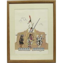 Framed Silk Screen Print By J. D. Roybal