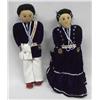 Image 1 : Native American Navajo Indian Dolls In Traditional Costumes/Pr.