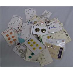 Collection Vintage Buttons On Original Cards