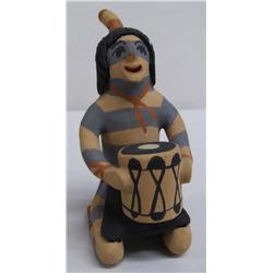 Jemez Pottery Clown Doll by E. Fragua