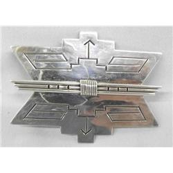 Navajo Sterling Silver Belt Buckle Hallmarked