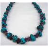 Image 2 : Native American Navajo Turquoise & Amethyst Necklace