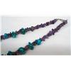 Image 3 : Native American Navajo Turquoise & Amethyst Necklace