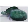 Image 3 : Green Glass Turtle Container w/Lid