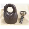Image 1 : Vintage Strong Box Heavy Padlock and Key