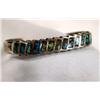 Image 2 : Navajo Silver Turquoise Inlay Bracelet