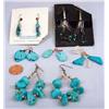 Image 2 : Vintage Navajo Turquoise Earrings