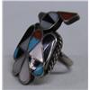 Image 2 : Vintage Zuni Inlaid ''Knifewing'' Dancer Ring