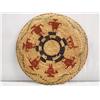 Image 2 : African Handwoven Basket Plate With Figures