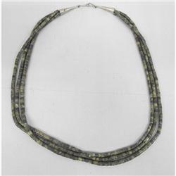Necklace Three Strand Serpentine Heishi