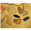Image 3 : 9 Native American Pottery Shards, 8 Arrowheads