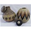 Image 2 : Two African Woven Jars w/Lids