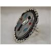 Image 2 : 1970s Zuni Inlay Silver Ring Hallmarked