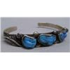 Image 1 : Navajo Carved Turquoise Cuff Bracelet/signed