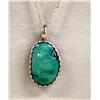 Image 1 : Navajo Turquoise Pendant Necklace Hallmarked