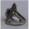 Image 2 : Navajo Sandcast Silver & Turquoise Ring