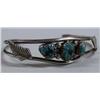 Image 2 : Navajo Bracelet Silver Turquoise by E Spencer